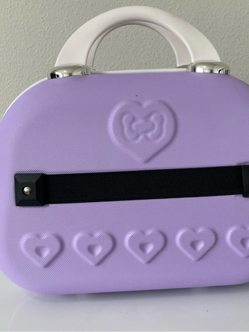 Hello Kitty HK Sanrio bling makeup bag - purple with mirror - Picture 2 of 5